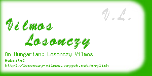 vilmos losonczy business card